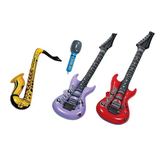 Instruments de groupe rock gonflables, 4 pièces Image de l’article