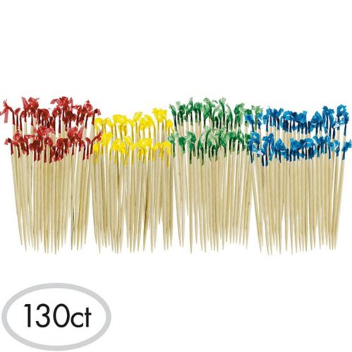 Multicolour Frill Party Picks, 130-pk Product image