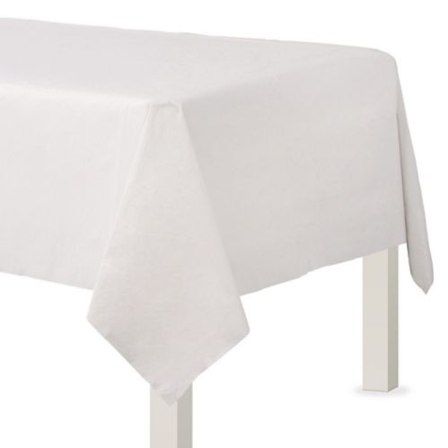 Disposable Paper Table Cover Roll for Birthday, Party, Anniversary, White, 54 x 108-in Product image