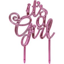 It's a Girl Cake Topper Party City