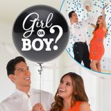 Ballon pour dévoilement du sexe garçon avec confettis | Amscannull
