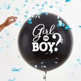 Ballon pour dévoilement du sexe garçon avec confettis | Amscannull