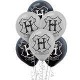 Harry Potter Latex Balloons, Black/Grey, 6-pk | Harry Potternull