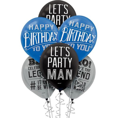 Happy Birthday Classic Balloons, 15-pk Product image