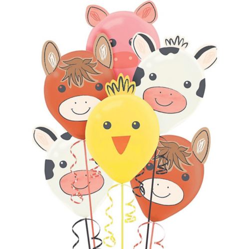 Décorations en latex avec oreilles d'animaux pour ballons, ferme amicale Image de l’article