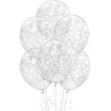Clear Filigree Balloons, 6-pk | Amscannull