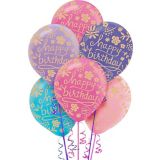 Ballons d'anniversaire à motif floral, paq. 20 | Amscannull