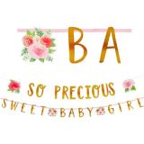 Banderole à lettres bébé florale avec mini banderole | Amscannull