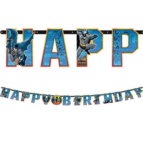Batman Jumbo Add-An-Age Birthday Party Banner, 10-ft Product image