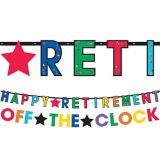 Happy Retirement Celebration Letter Banners