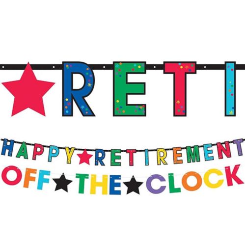 Happy Retirement Celebration Letter Banners Product image