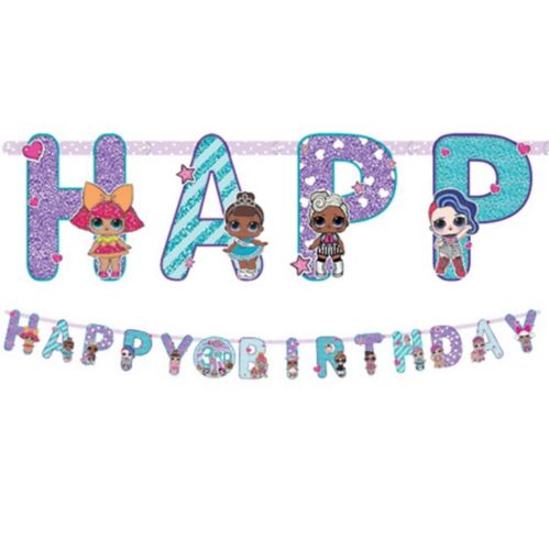 L.O.L Surprise "Happy Birthday" Banner Party Decoration Kit, 2-pc Product image