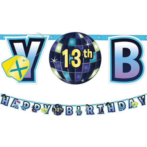 Battle Royal Jumbo Add-An-Age Happy Birthday Banner Decoration, 10-ft Product image