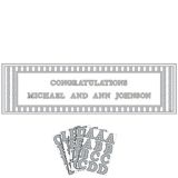 Giant Personalized Wedding Banner Decoration Kit, Silver