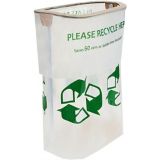 Bac de recyclage escamotable en plastique réutilisable, pour fêtes d'anniversaire, fête, 15 x 10 x 22 po