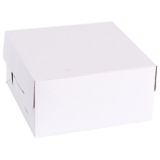 Boîte à gâteau carrée blanche | Amscannull