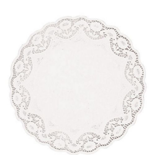 White Round Paper Doilies, 8-pk Product image