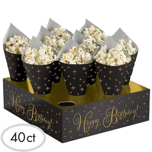 Metallic Birthday Snack Cone Kit, 40-pk Product image