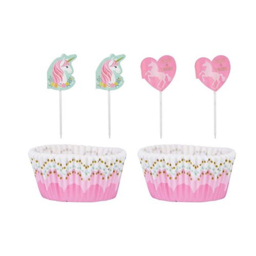 Magical Unicorn Cupcake Decorating Kit for 24 Product image