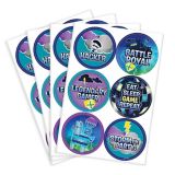 Battle Royal Stickers for Birthday Party Favours, 24-ct | Amscannull