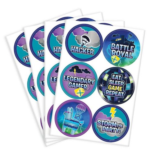 Battle Royal Stickers for Birthday Party Favours, 24-ct Product image
