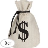 Burlap Money Favour Bags, 8-pk | Amscannull