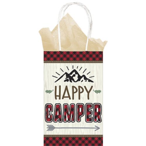Little Lumberjack Kraft Birthday Party Favour Bags, 8-pk Product image