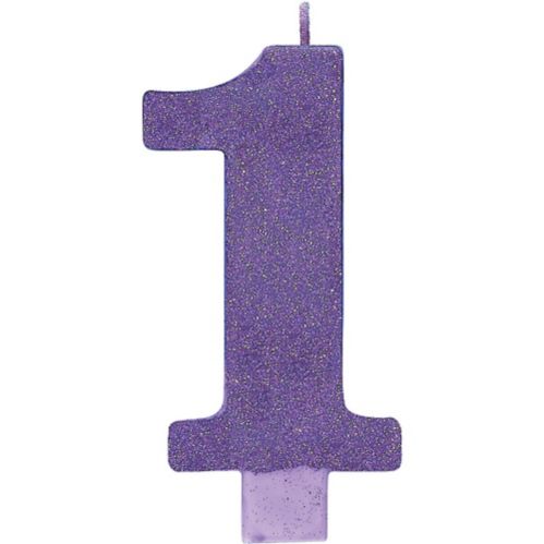 Giant Glitter Birthday Candle Product image