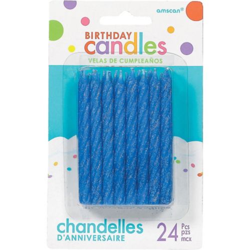 Glitter Spiral Birthday Candles, 24-pk Product image