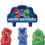 Bougies Pour Fete D Anniversaire Pyjamasques Paq 4 Party City
