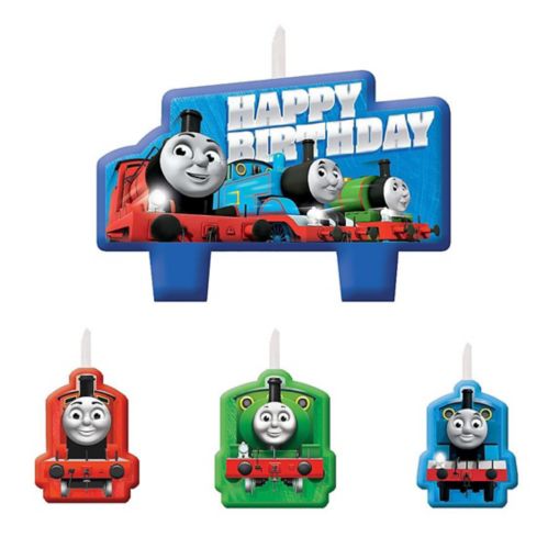 Bougies d'anniversaire Thomas le petit train, paq. 4 Image de l’article