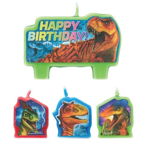 Jurassic World Happy Birthday Candles Set, 4-pc Product image