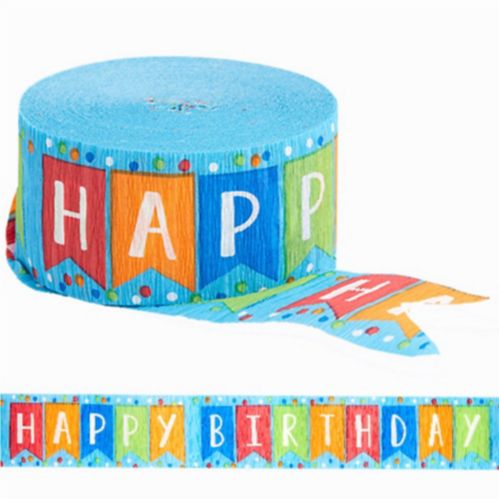 Happy Birthday Streamer, Blue Product image