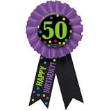 50th Birthday Award Ribbon | Amscannull
