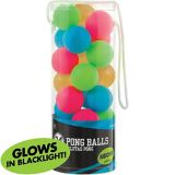 Black Light Neon Adult Beer Pong Balls, Parties, Assorted Colours, 24-pk | Amscannull