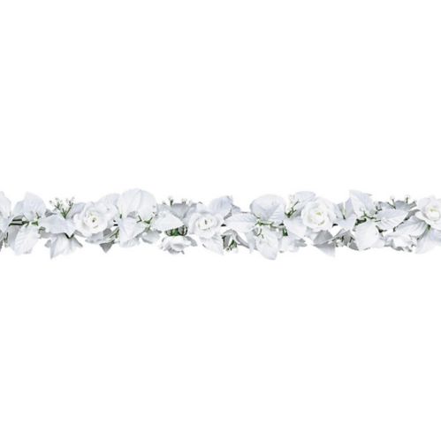 White Rose & Leaf Garland Product image