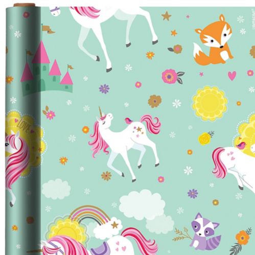 Magical Unicorn Birthday Party Gift Wrap Product image