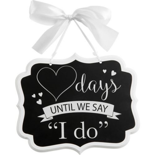 Wedding Countdown Chalkboard Sign Product image