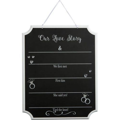 Our Love Story Wedding Chalkboard Sign Product image