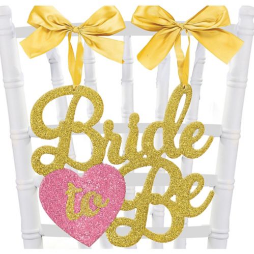 Glitter Bride-to-Be Chair Sign Product image