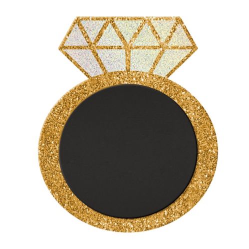 Glitter Diamond Ring Chalkboard Sign Product image