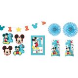 Décorations de salle pour fête 1er anniversaire Mickey Mouse, paq. 10 | Amscannull