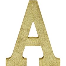 Glitter Gold Letter Sign Party City