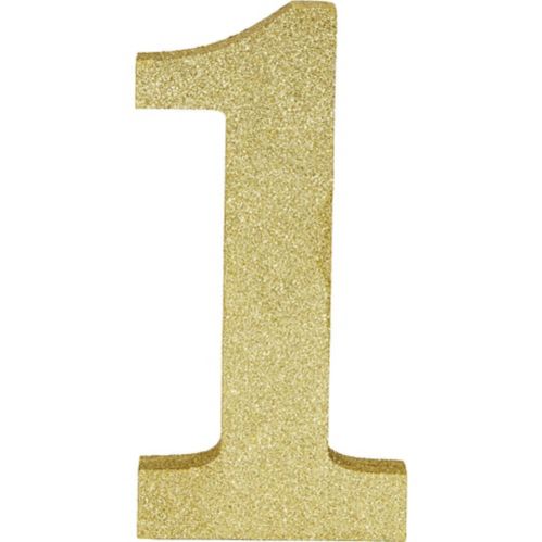 Glitter Gold Number Sign Product image