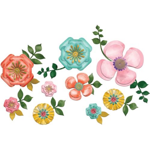 Bright Floral Cutouts, 20-pk Product image