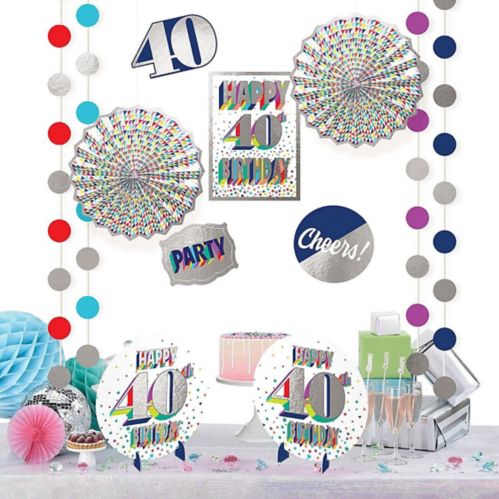 Here's to 40 Birthday Room Decorating Kit, 12-pc Product image