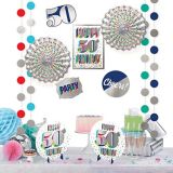 Here's to 50 Birthday Room Decorating Kit, 12-pc