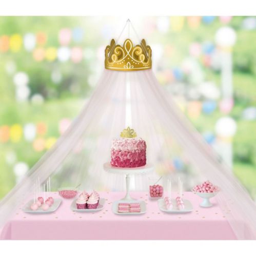 Disney Once Upon a Time Birthday Party Canopy Table Decoration, Gold/Pink Product image