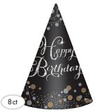 Sparkling Celebration Birthday Party Hats, 8-pk