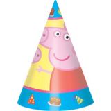 Chapeaux pour fête d'anniversaire, Peppa Pig, paq. 8 | Hasbronull